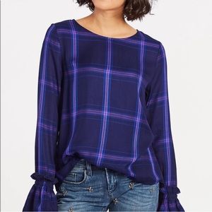 Anthropologie sanctuary Night Crawler plaid top size Medium